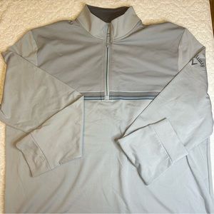Callaway 1/4 Zip Grey Sweater Weather Series Mens Gray Thermal UPF 50 Large